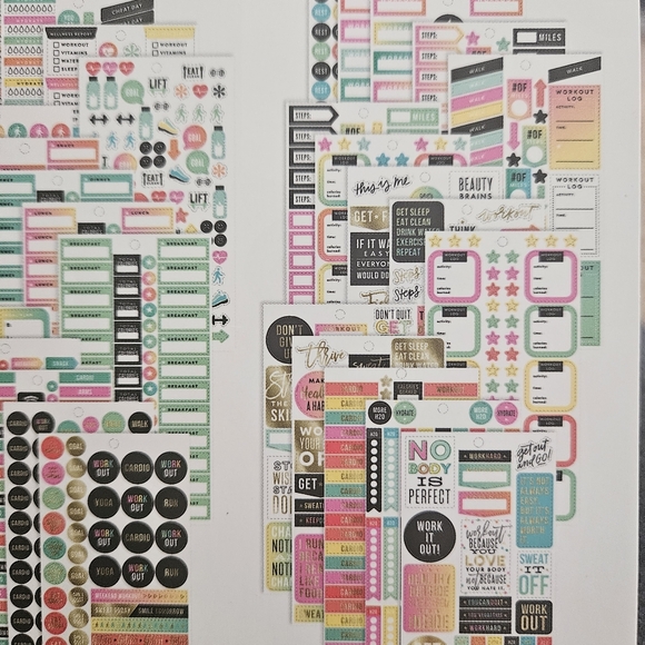 NEW Happy Planner Fitness Stickers - Picture 3 of 7